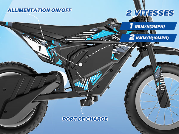 Moto électrique pour enfant - EVERCROSS EV13M.