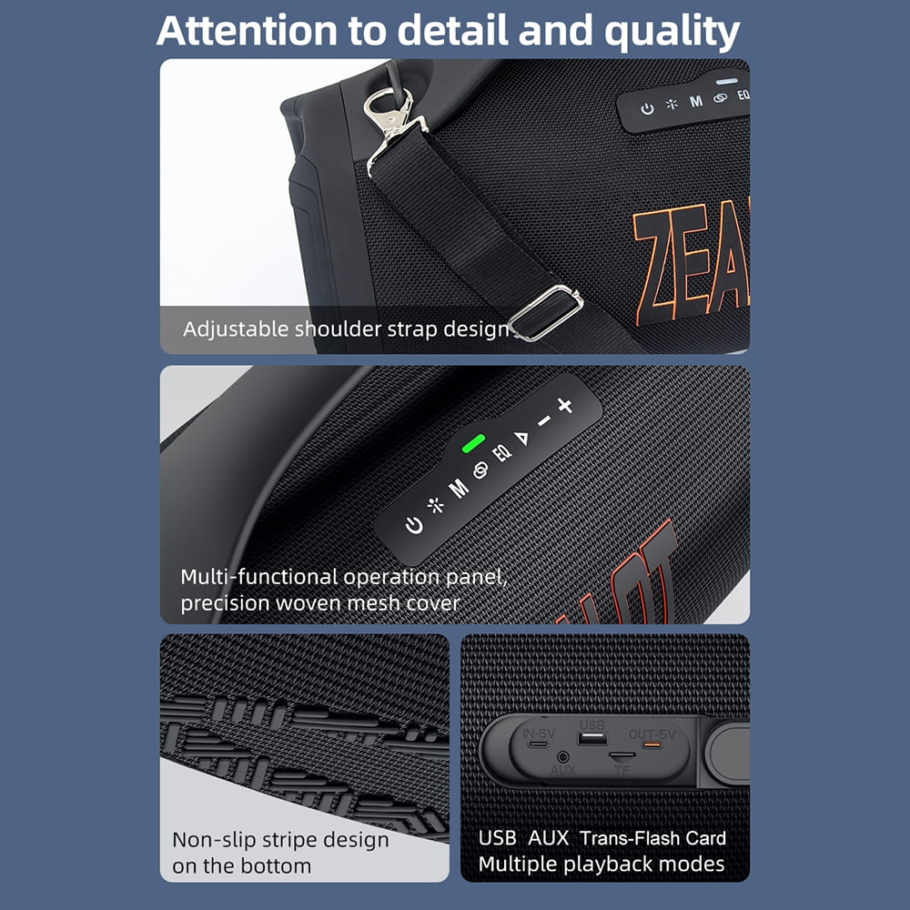 Haut-parleur Bluetooth Portable - ZEALOT-S98.