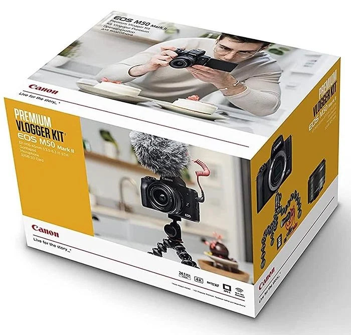 Appareil Photo Numérique APS-C 4K - Canon EOS M50 Mark II.