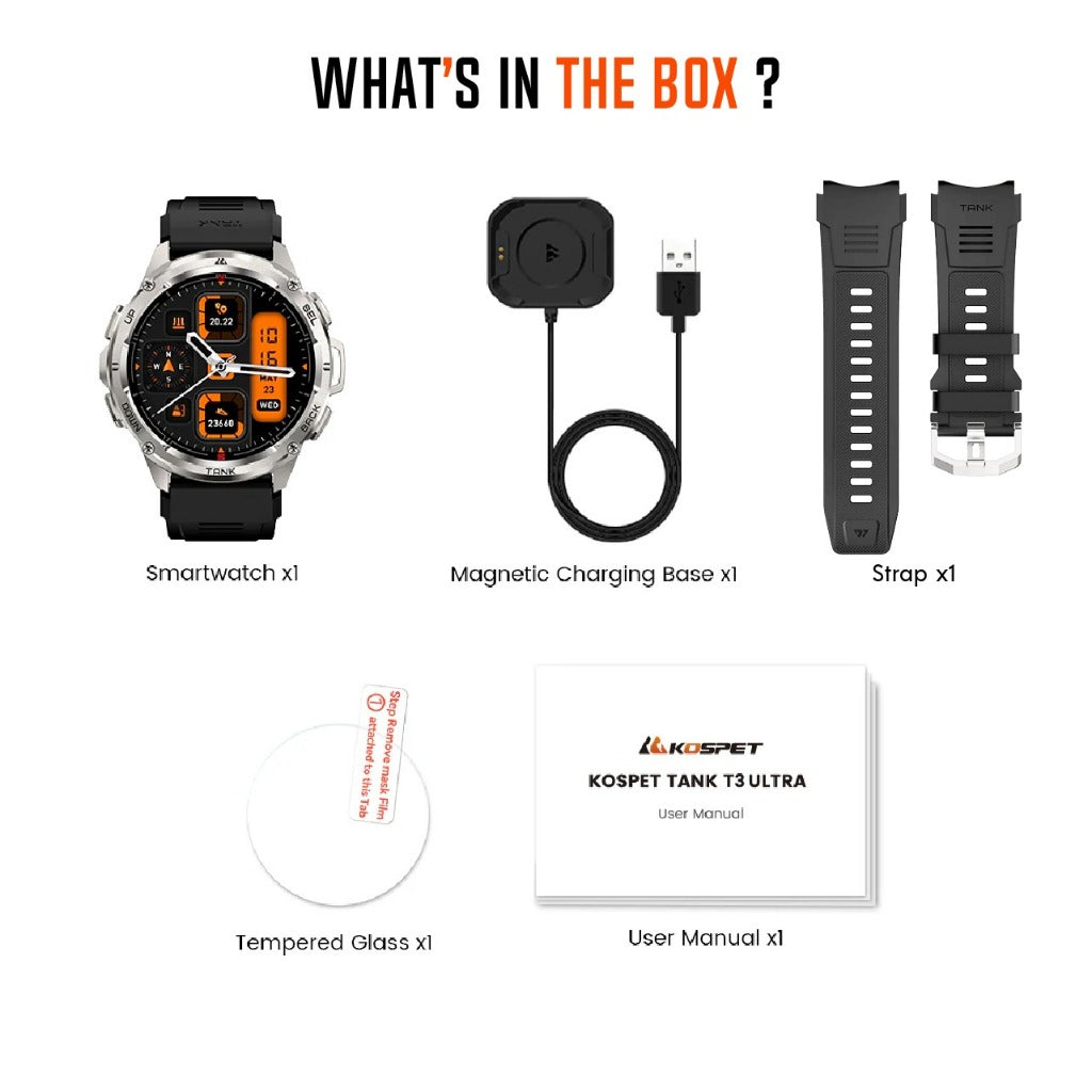 Montre connectée - KOSPET TANK T3 Ultra.