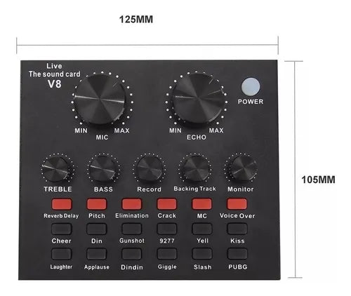 Carte son de mixage - V8.